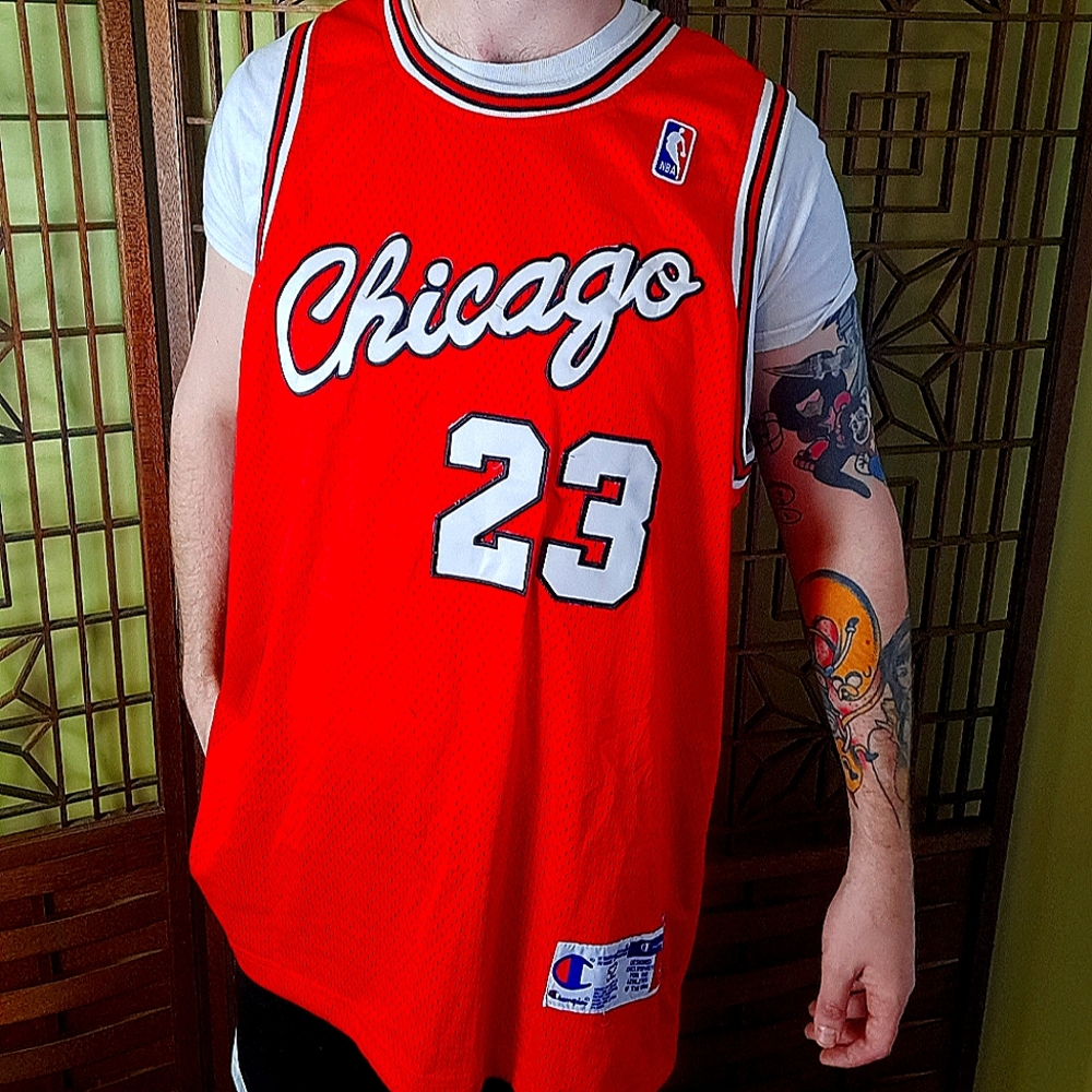 VINTAGE Champion Chicago Bulls Michael Jordan Jersey